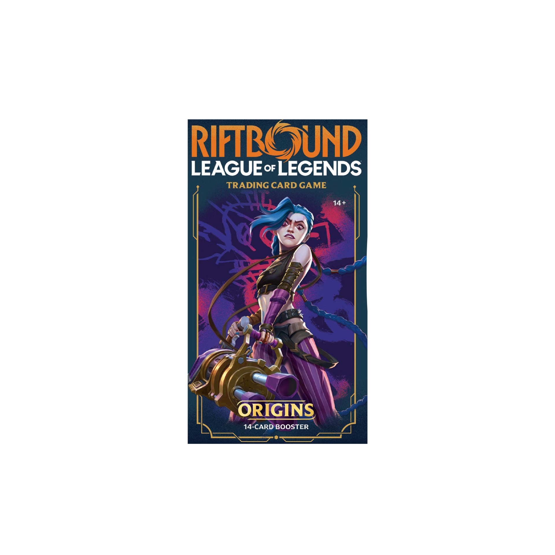 Riftbound: League of Legends TCG - Set One: Origins - Booster Pacote de cartas de jogo Riftbound League of Legends Trading Card Game com personagem feminina e texto ORIGINS