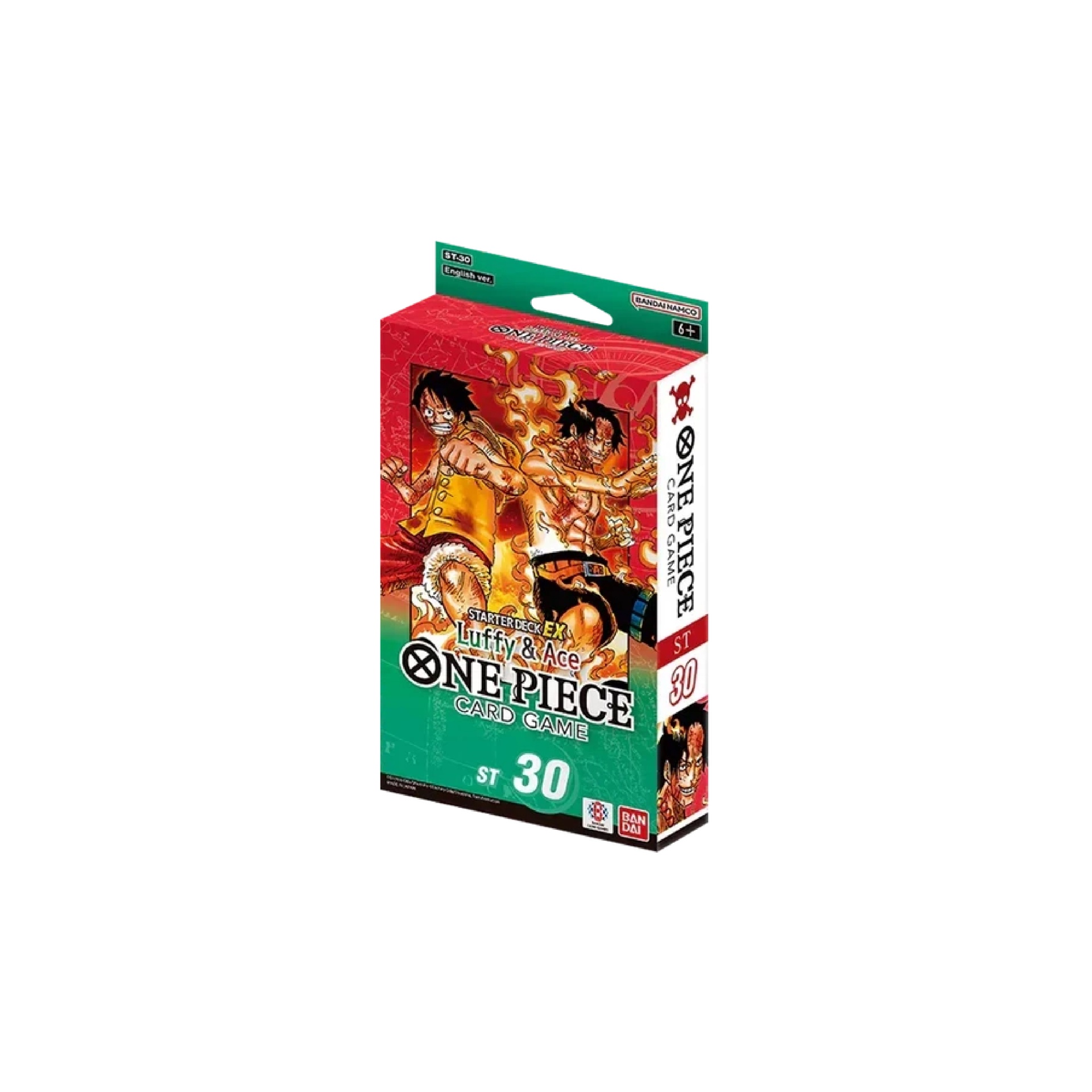 One Piece Card Game: Starter Deck EX - Luffy & Ace (ST30) - EN Embalagem do jogo de cartas ONE PIECE com personagens Luffy e Ace