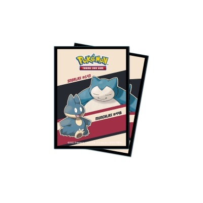 Capas de cartas colecionáveis Pokémon com Snorlax e Munchlax