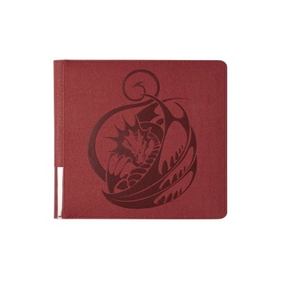 Capa vermelha com estampa de dragão cinza escuro