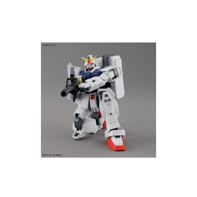 Figura de robô Gundam articulada a segurar arma