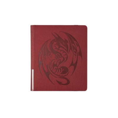 Capa vermelha com dragão tribal em relevo