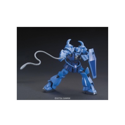 Figurino robô azul com escudo e chicote flexível