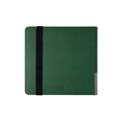 Capa verde para tablet ou caderno com faixa elástica preta