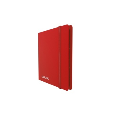 Caderneta vermelha com elástico e palavra GAMEZING na capa