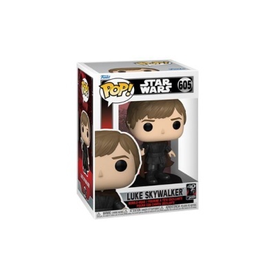 Boneco Funko Pop! Luke Skywalker em caixa com design Star Wars