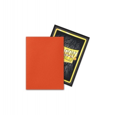 Estojo laranja com cartas do jogo DRAGON SHIELD