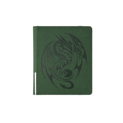 Capa para tablet verde com design de dragão preto