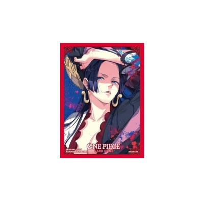 Carta colecionável ONE PIECE com personagem feminina e moldura vermelha