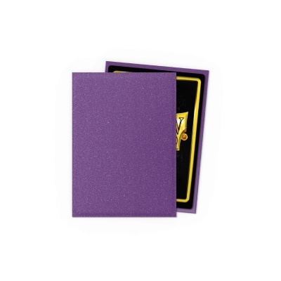 Capa roxa texturizada e caixa preta com detalhe dourado