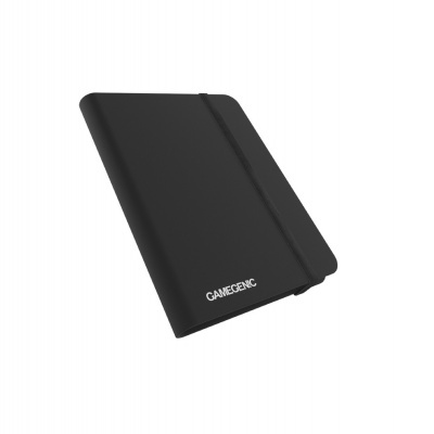 Caderno preto com elástico e logótipo GAMEGENIC