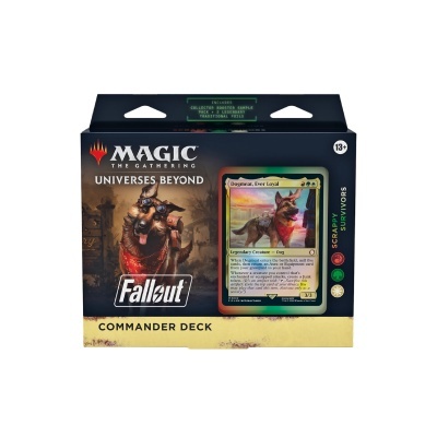 Caixa de baralho Commander Deck do Magic The Gathering edição Universes Beyond Fallout