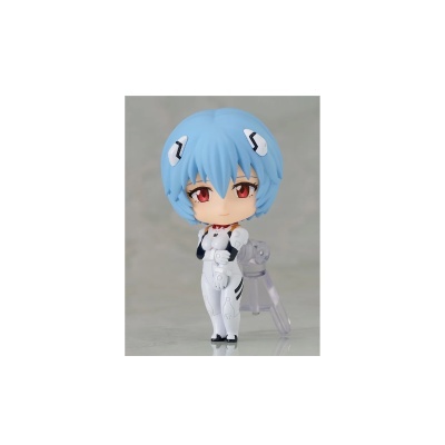 Figura colecionável anime cabelo azul claro fato branco