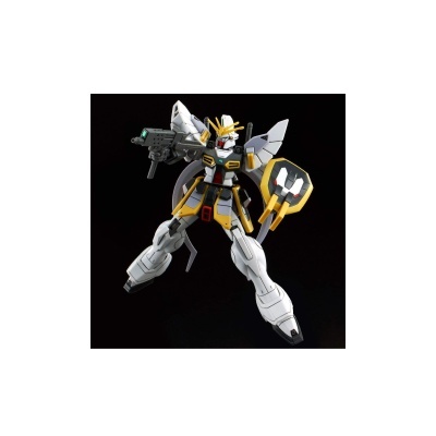 Figura de ação de robô Gundam em fundo negro