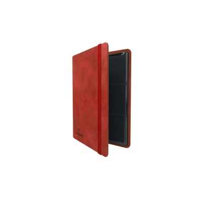 Capa protetora vermelha para portátil ou tablet com interior preto e fecho elástico