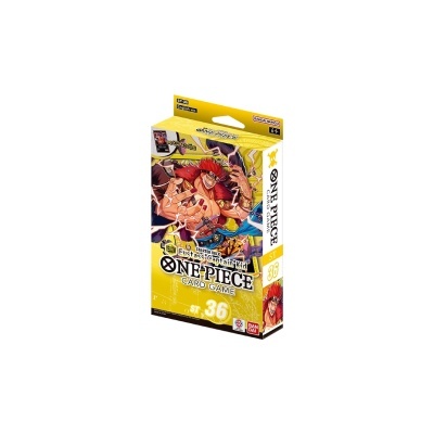 Embalagem do jogo de cartas One Piece First Pirate Card Game com 36 cartas