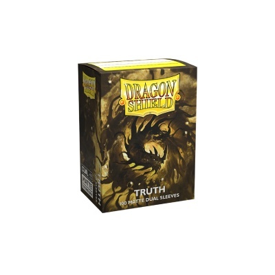 Caixa Dragon Shield decorada com dragão dourado e preto