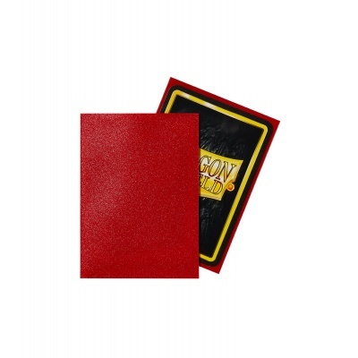 Dois blocos retangulares em cima de fundo branco, um vermelho e outro com texto DRAGON SHIELD