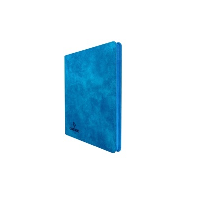 Capa azul para tablet ou livro com fecho elástico e logotipo CAMERON