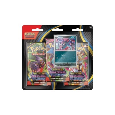 Pack cartas Pokémon Mega Evolution Phantasmal Flames com cartão Sneasel encapsulado.