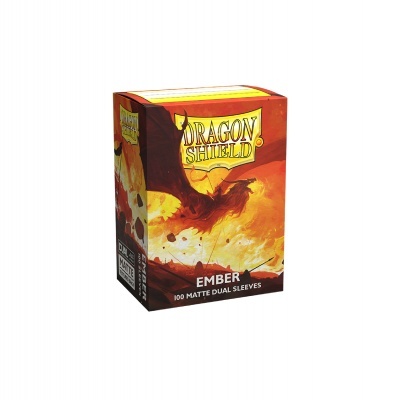 Caixa de protetores para cartas Dragon Shield Ember