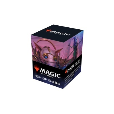 Caixa para baralho Magic The Gathering com desenho colorido de criaturas fantásticas