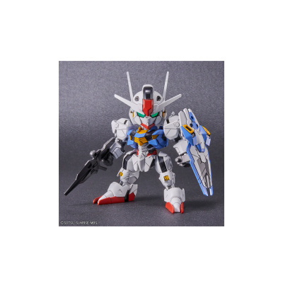 Figura de ação robô Gundam com rifle e escudo