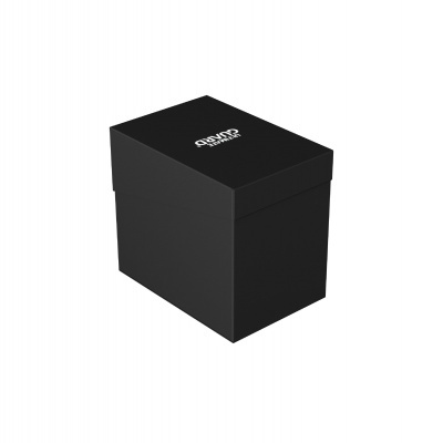 Caixa preta com tampa e texto branco GUINIO XS-XS 2024