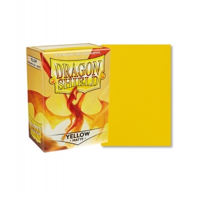 Pacote de protetores Dragon Shield amarelos mate