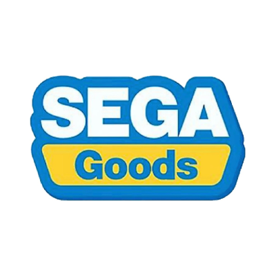 Logótipo SEGA Goods colorido em fundo branco