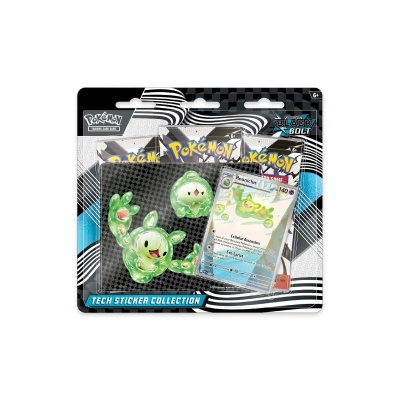 Conjunto Pokémon Tech Sticker Collection Electric Bolt com autocolantes e carta