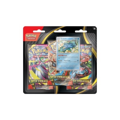Pack cartas Pokémon TCG Mega Evolution com carta Golduck 120 HP