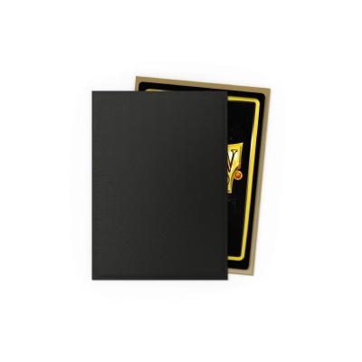 Pacote de baralho de cartas com capa preta e parte da carta com design amarelo e preto