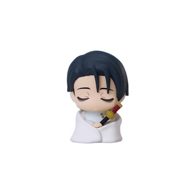 Figura Funko Pop de personagem com capa branca e espada