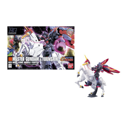 Caixa e figuras de modelo articulado Master Gundam & Fuunsaki