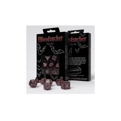 Conjunto de dados Bloodsucker com caixa preta e morcegos brancos