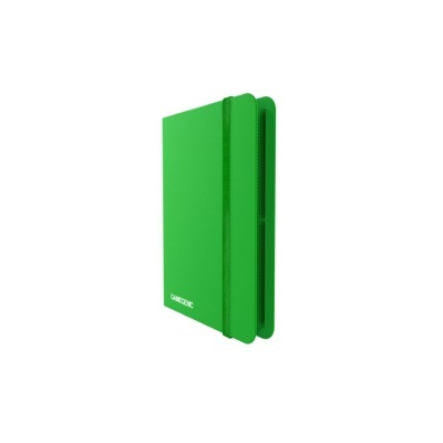 Estojo verde rígido com fecho elástico e inscrição GAMEGENIC