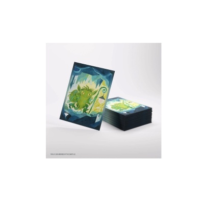 Cartas de jogo com ilustrações de um dragão verde em fundo de cavernas