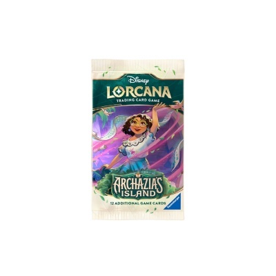 Pacote de cartas Disney LorcANA Archazia's Island com ilustração de personagem feminina