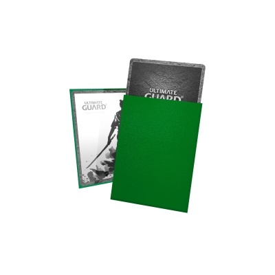 Capas protetoras verdes para cartas com embalagem ULTIMATE GUARD