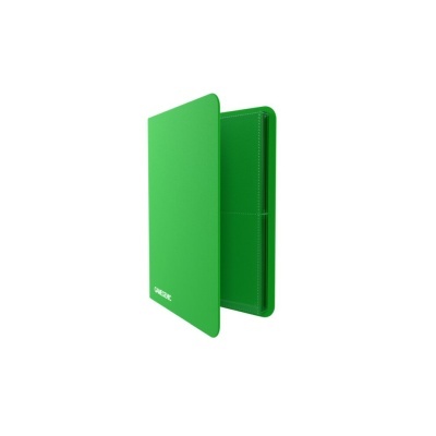 Estojo verde aberto com linha de costura e texto GAMEGENIC