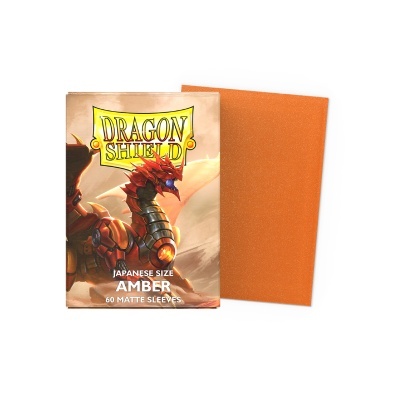 Conjunto de protetores Dragon Shield âmbar para cartas