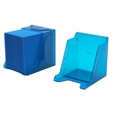 Dispensadoras de copos azuis transparentes em plástico