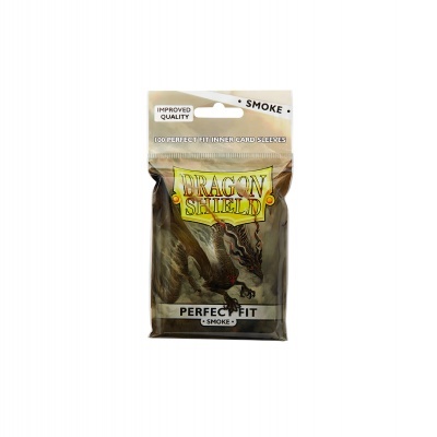 Pacote de protetores para cartas Dragon Shield preto com imagem de dragão