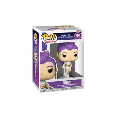 Boneco Funko POP! Animation Rumi K-Pop Demon Hunters numero 2430 na caixa