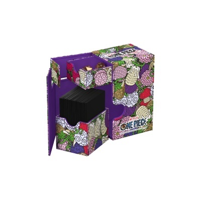 Organizador de cartas colorido com padrão de flores e logótipo Netflix ONE PIECE