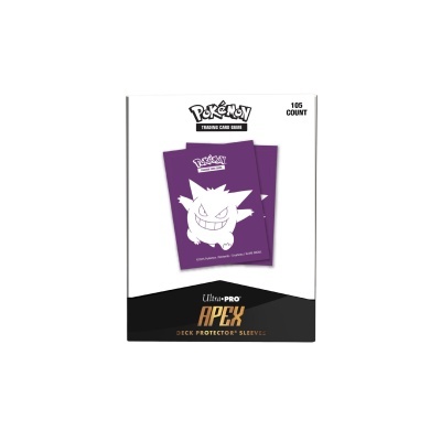 Pacote de protetores de cartas Ultra PRO APEX para jogo de cartas Pokémon com imagem do Pokémon Gengar.