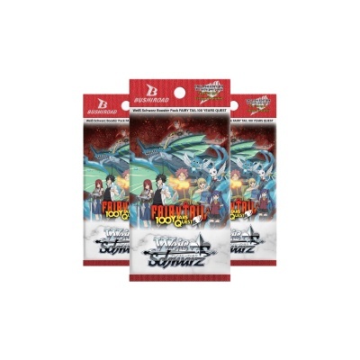 Pacotes de cartas Weiss Schwarz FAIRY TAIL 100 YEARS QUEST com ilustração de personagens de anime