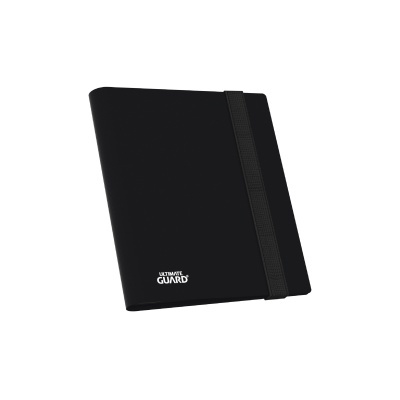 Capa preta para cartas com elástico e logo ULTIMATE GUARD