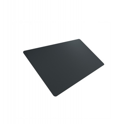 Tapete retangular preto com cantos arredondados